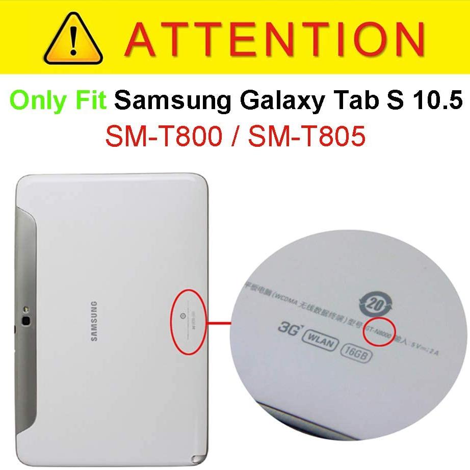 Husă cu suport din piele inteligentă antișoc pentru tabletă pentru Samsung Galaxy Tab S 10.5 SM-T800 SM-T805 SM-T801 Funda de protecție