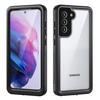IP68 Waterproof Drop-proof Case For Samsung Galaxy S21 FE 5G FS Series Clear PC +TPU Mobile Phone Cover