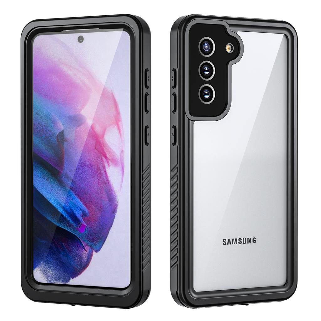 IP68 Waterproof Drop-proof Case For Samsung Galaxy S21 FE 5G FS Series Clear PC +TPU Mobile Phone Cover