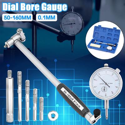 50-160mm 0.01mm Accurate Dial Bore Gauge Indicator Engine Cylinder Micrometer Measuring Tools Test Set