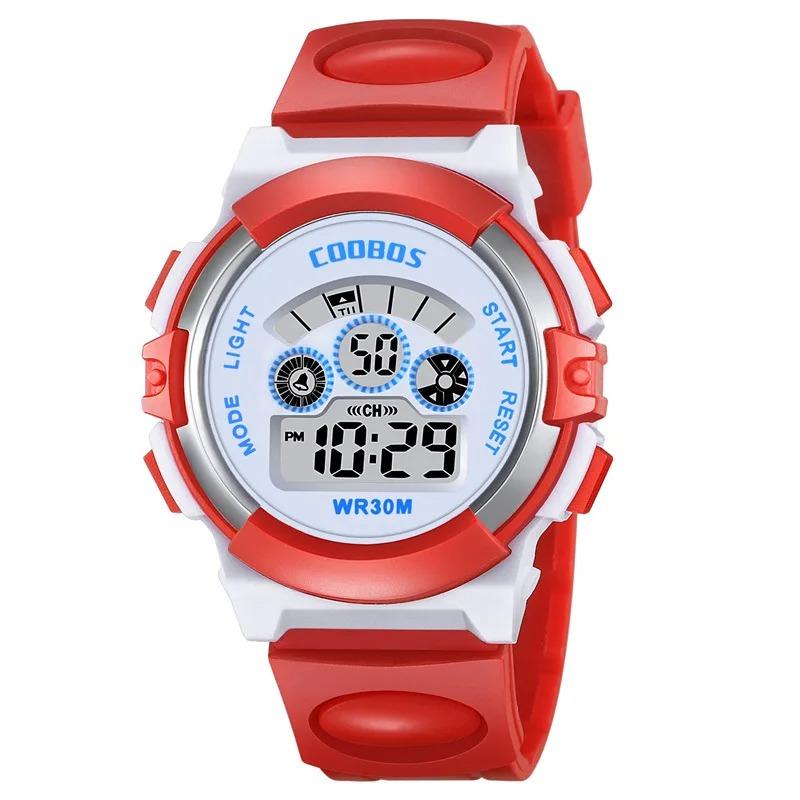 CE17 Kids Sport Digital Watch Electronic Wristwatch for a Girl Boy Children Luminous Child Boys Girls Baby Gift Waterproof
