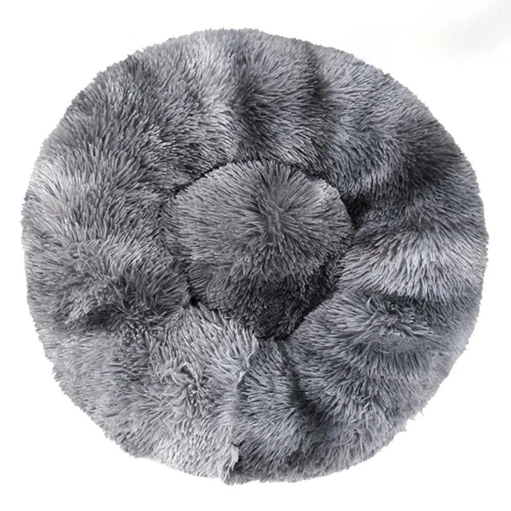 40-100cm Zuhause Rundes Haustierbett für Großes Hundebett Superweiches Katzenbett Langplüschiges Hundehaus für Mittelgroßes Hundehaus Winter Warm Schlafen