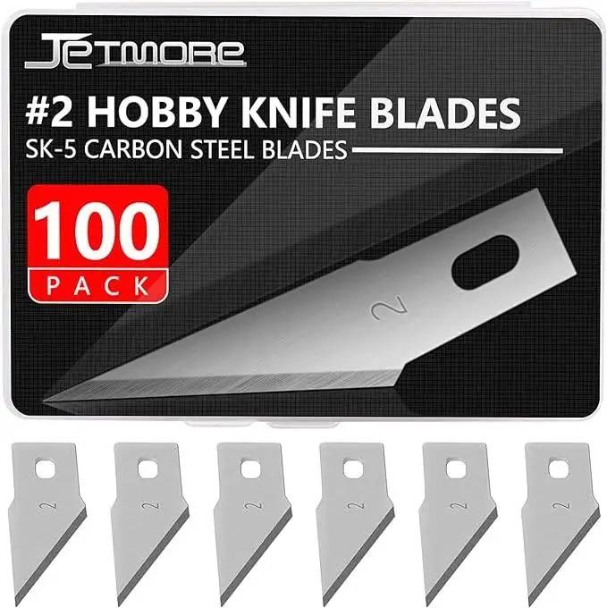 100PCS SK5 High Carbon Steel Woodcarving Blade Craft Carving Tool Carving Metal Knife Woodcarving PCB Repair DIY Blade