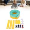 ible Race Car Track Rolls Up Portable   Track Racetrack Toy with 4 Cars for 3 To 10 Years Old Boys