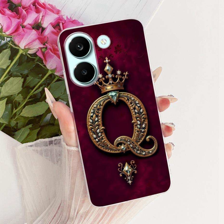 Fashion Crown Letter Case For Xiaomi Poco X8 Pro Soft Silicone TPU Back Cover For Xiaomi Poco X8 Pro Max X8Pro Phone Cases