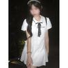 Small College Style Dress Women's Summer Sweet Temperament Bow Waist Thin Princess Skirt
