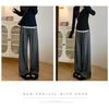 Women's 2025 Spring & Autumn Soft Knit Sequin Rhinestone Wide-Leg Trousers