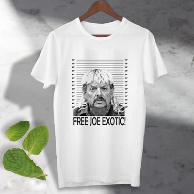 Free Joe Exotic Tiger King Big Cat Rescue Wild Zoo  Mugshot Unisex T Shirt B740