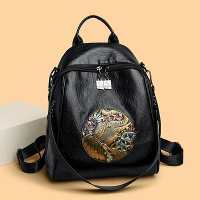 Backpack New Style Fashion Retro Travel Backpack Commuting Large Capacity Schoolbag Trendy Bag