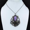 Lepidolite Pendant Copper Wire Wrapped Pendant Handmade Pendant Beautiful Octopus Jewelry Gemstone Pendant For Gift Copper Wire Wrap Jewelry
