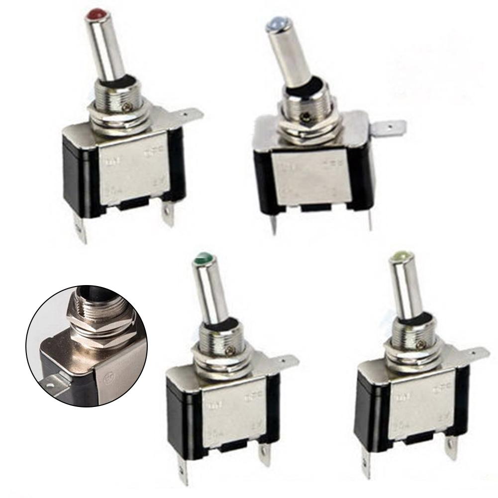 Premium 12V Illuminated On/Off SPST Toggle Switch for Car Boat Race Rally