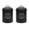 Carbon Steel Kitchen Storage Canisters for Ginger and Garlic