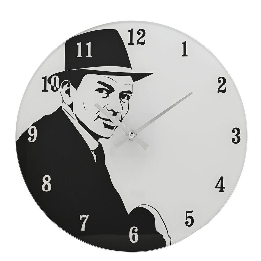Hometime İkonik Koleksiyon Cam Duvar Saati 30cm 50'lerin Crooneri