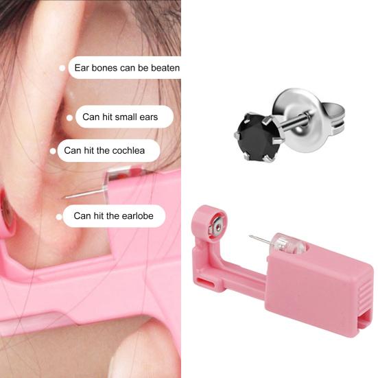 Disposable Good Looking Ear Piercer Stainless Steel Painless Sturdy Ear Piercing Device Body Piercing Jewelry