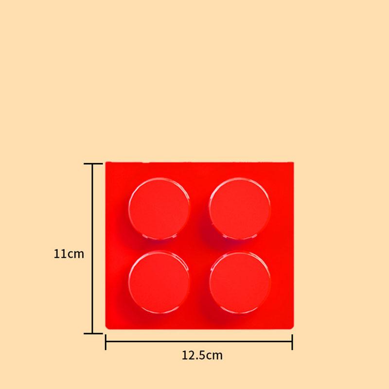 Building Blockas Refrigerator Magnetic Absorption Box Household Plastic Wrap Kitchen Storage Magnet Entry Door Storage Shelf