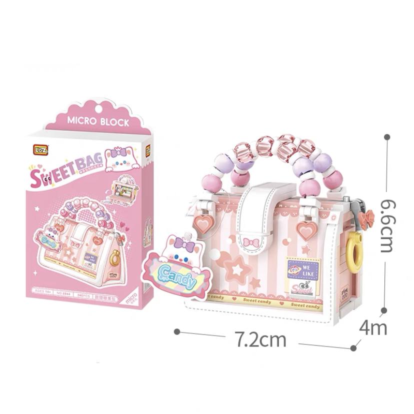 LOZ Mini Blocks Kids Building Toys DIY Bricks Cut Sweet Bag Case Puzzle Girls Gift Home Decor 8843 8844 8845 8846