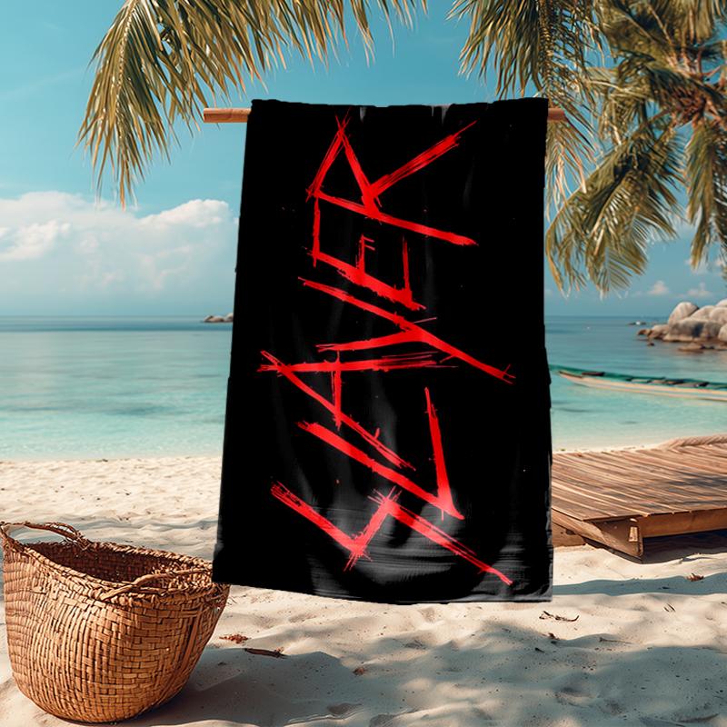 Ręcznik plażowy Slayer Blood Dripping Fashion: Idealne na letnie przygody Miękkie, chłonne i szybkoschnące, odpowiednie do pływania i kąpieli