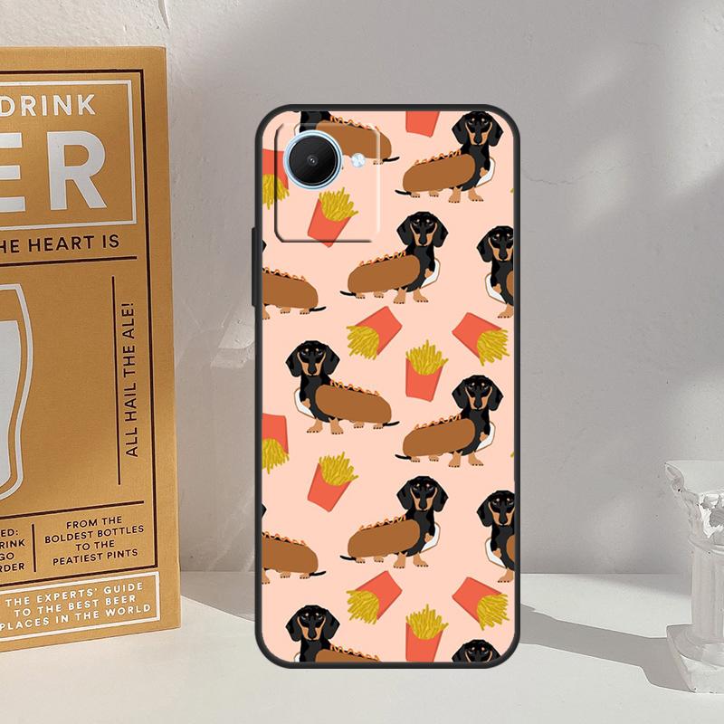 Sausage Dog Love For Realme 10 11 12 13 14 Pro Plus GT 6 5 6T GT7 Pro C61 C55 C53 C51 C21Y C25S C67 C75 Case