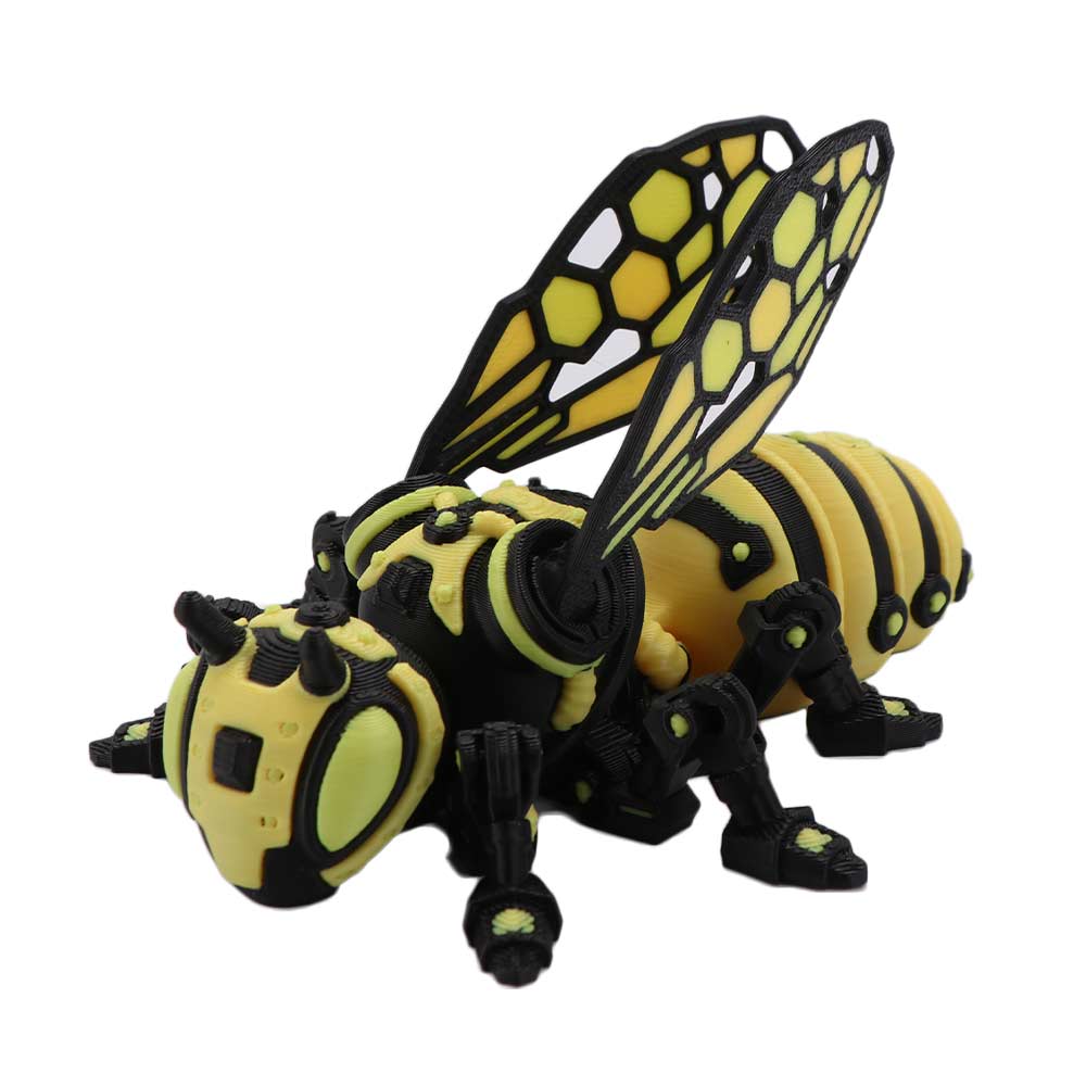 Movable Joint Cyberpunk Articulated Bee Toy 3D Printed Articulated Bee Toy  Home Decoration