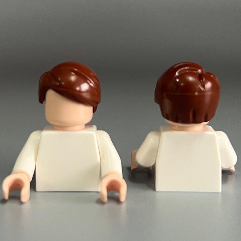 Compatible Lego Boy's Small Particle Hair Building Blocks MOC Parts DIY Assembly Toy Accessories