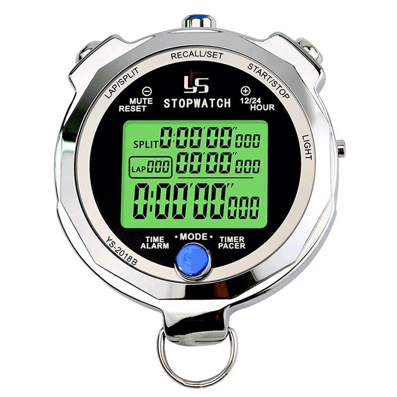 YS Metal Luminous Sports Stopwatch Timer