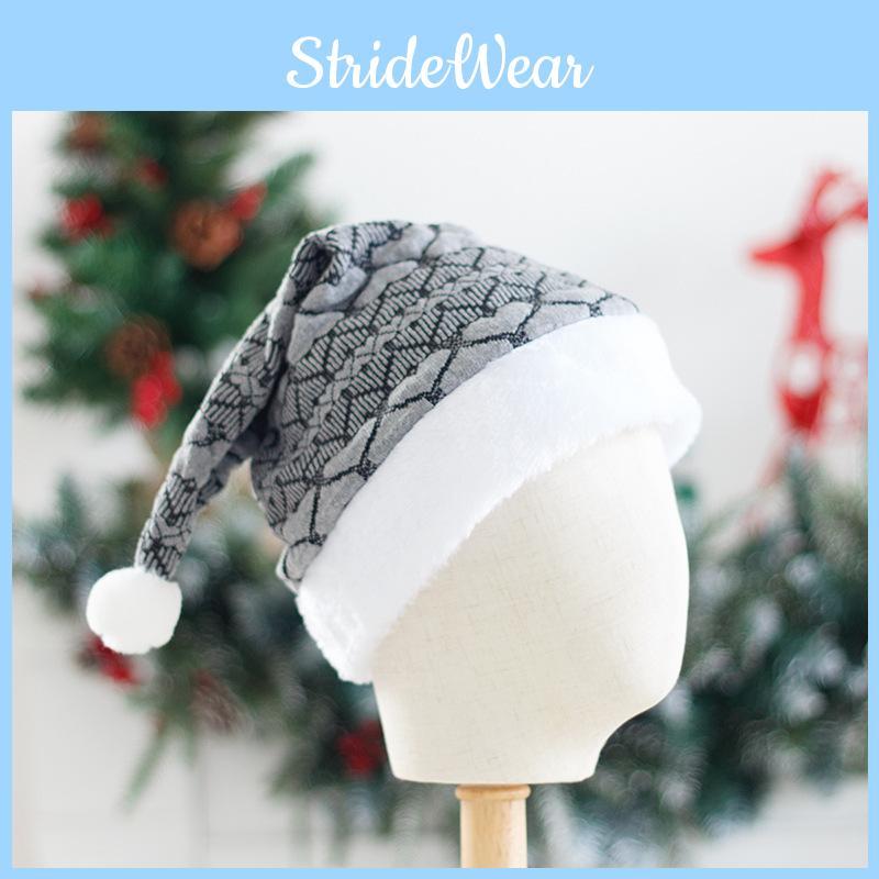 Stylish Knitted Heart Santa Hat In Red For Adults Perfect For Christmas Celebrations