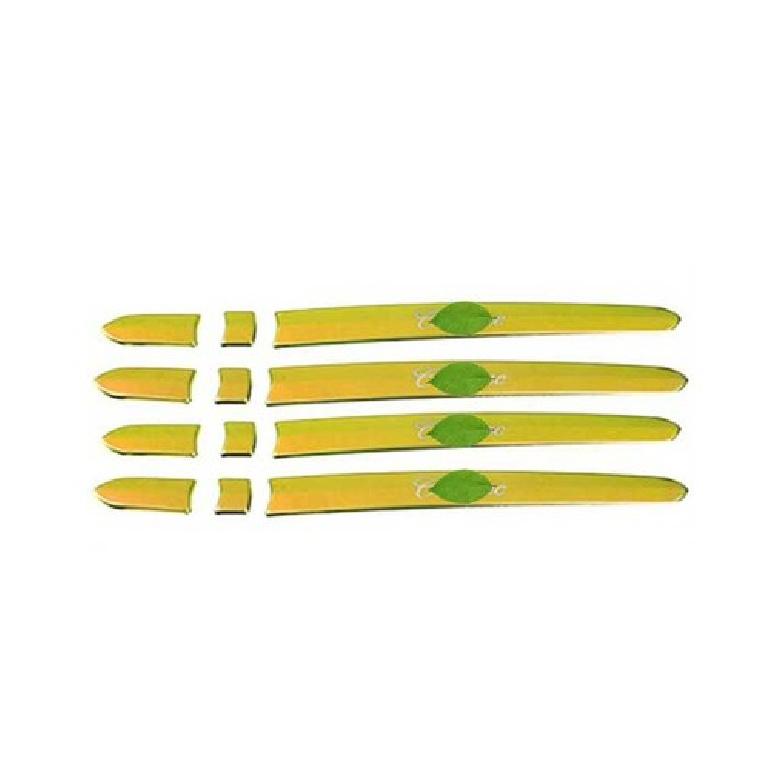 For Cadillac CT4 CT4-V 2020-2025 Golden Steel Side Door Handle Cover Trim 12PCS