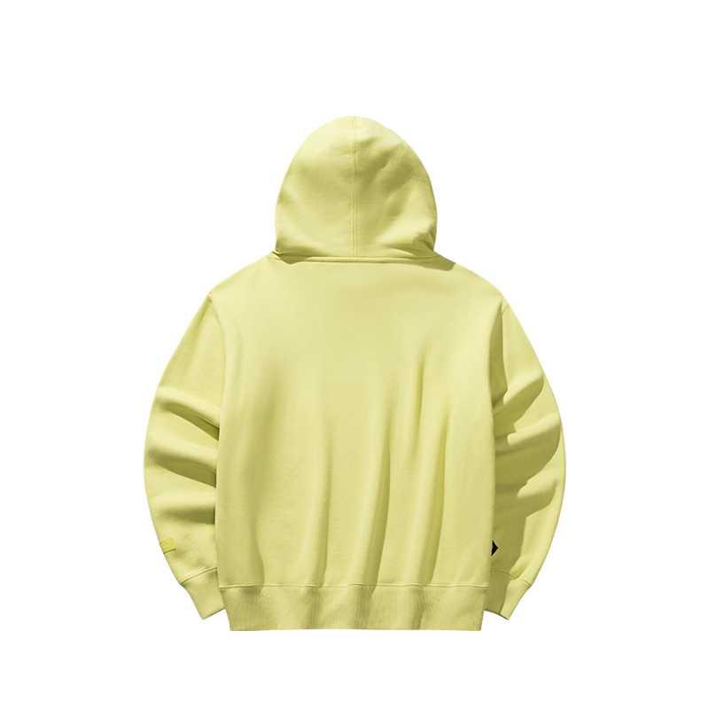 Anta Lifestyle Solid Color Hooded Loose Pullover Sweatshirt Women tops 162618709-4