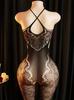 New Style Hot Women Breastless Bodystocking Crotchless Sex Lingerie Erotic Babydoll Tights Open Bra Porn Desire Underwear