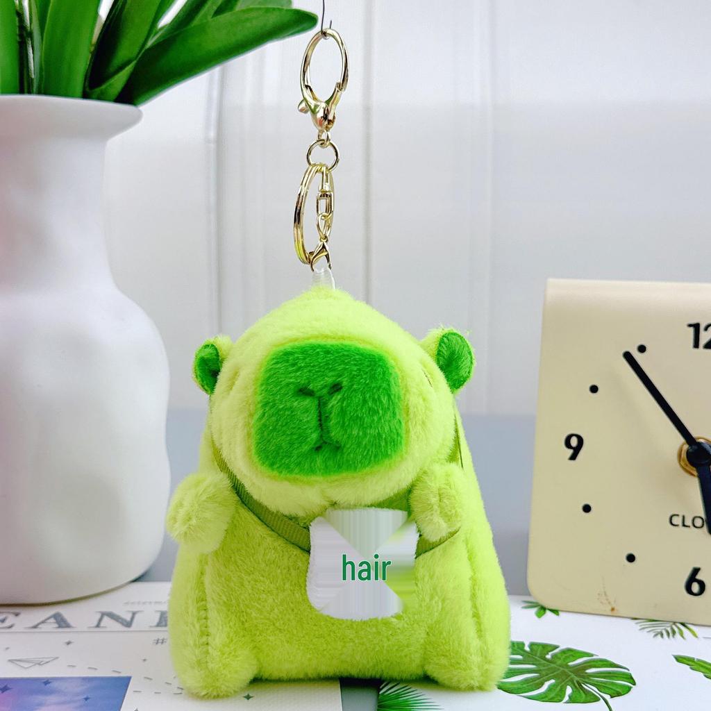 Pingente Capivara Chaveiro de Pelúcia - Presente de Aniversário Boneca de Pano
