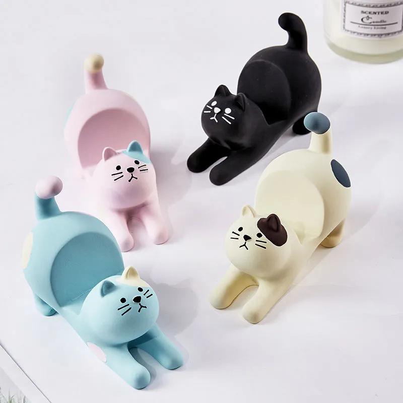 Girls Gifts Kawaii Mini Cat Decorations Garden Kitten Sculpture Gifts Children's Nursery Decoration Toys Miniature Figures