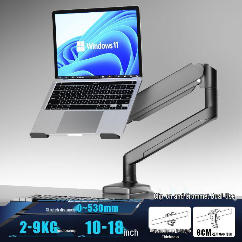 Dual Monitor Laptop Stand with Adjustable Arm