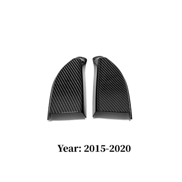 For Ford Edge 2018   ABS Carbon Fiber Car Front Storage Box Panel Decoration Cover Trim Styling Interior Accessories