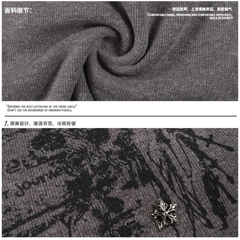 Womens Retro Printed Long Sleeve T-Shirt Slim Fit Crop Top Street Style Casual Wear