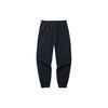 Anta Lifestyle Series Letter Print Drawstring Elastic Waist Cuffed Sports Pants Women pants Black 162218304-2