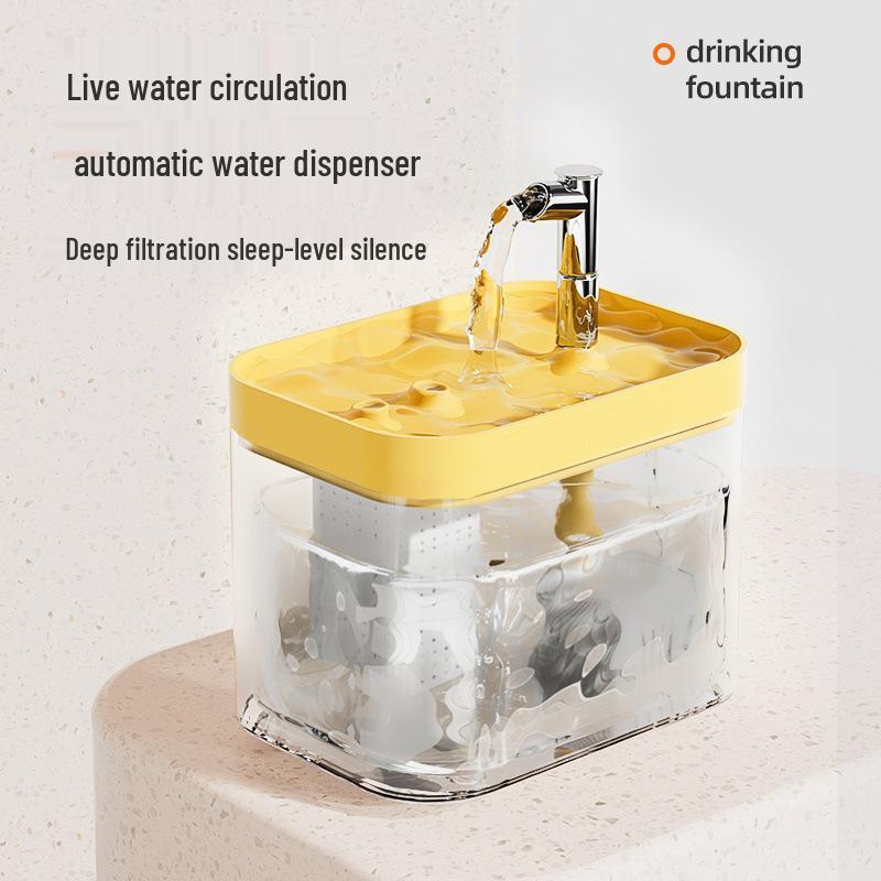 Automatic Cat & Dog Drinking Fountain with Filtered Flowing Water
