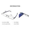 Reading Glasses with Box Vintage Business Half Frame Women Men Finished Presbyopic Eyeglasses Eyewear with Diopter +1.0 To +4.0