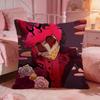Hazbin HHotels Game Hot Cushion Cover Premium Comfort Reversible Pillow Cove Two In One Design For Any Room  Car Interior