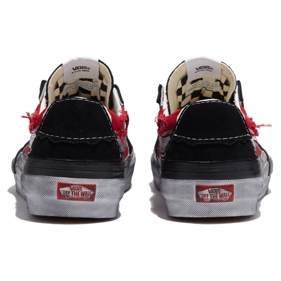 Vans Sk8-Low Reconstruct Unisex Black Red VN0009QS458