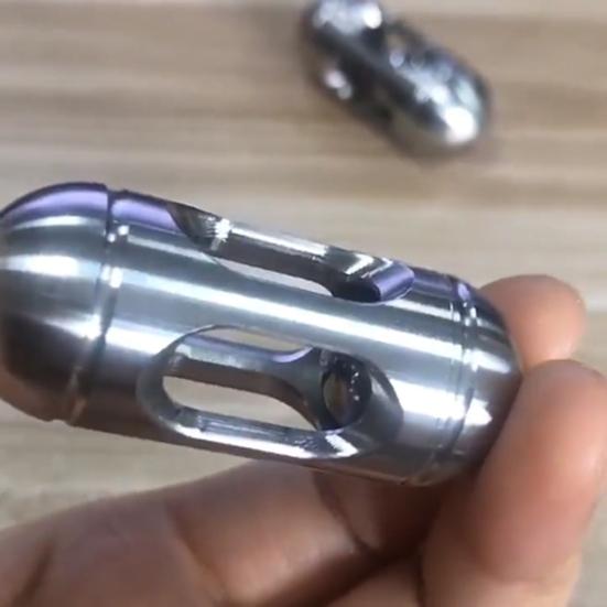 Pocket Fidget Clicker Creative Metal Capsules Balance Ball Flat Roller Portable Anti-Anxiety Sensory Toy Fidget Slider Decompression Toy Party