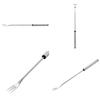 In-Stock Stainless Steel Six-Piece Fruit, Dessert, Hot Pot, Cheese, Chocolate Fork Set