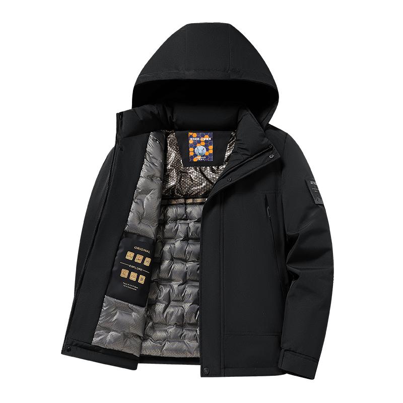 Повседневная куртка для пары, трехзащитная шерстяная флисовая куртка с графеном, теплая хлопковая куртка XL