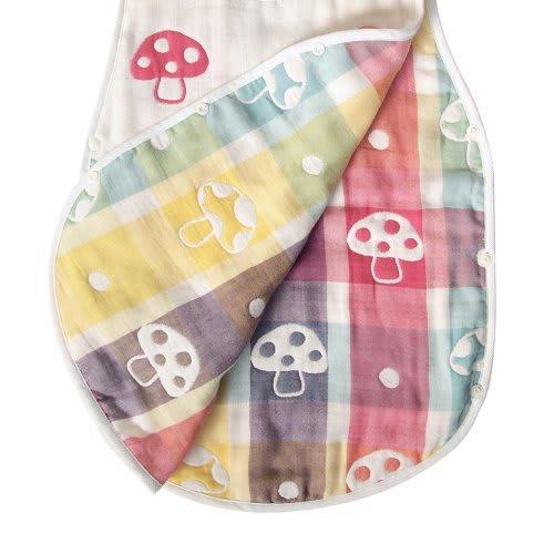 10mois  Dimoi  - Hoppetta Baby Gift Gift Set Fluffy Gauze  6-layer Gauze  Baby Sleeper 100% Cotton Newborn To Around 3 Years Old Champignon Length 58c
