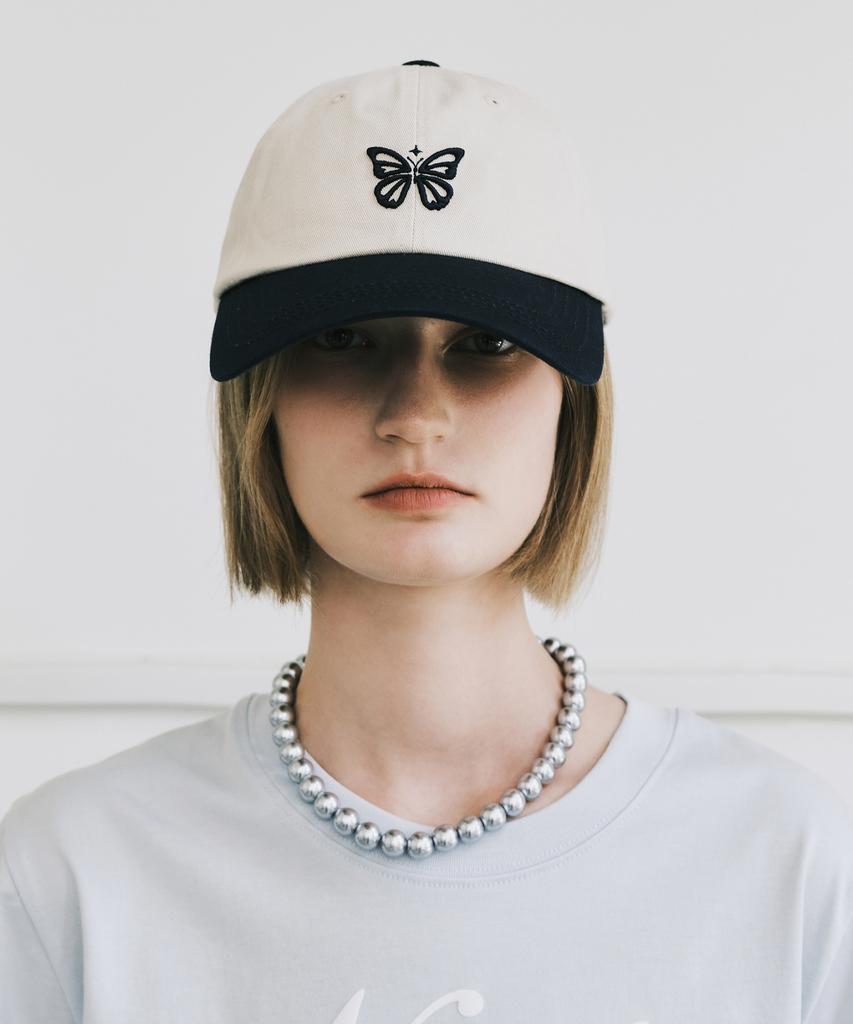 Nigaennikol Mini Butterfly Blink Ball Cap_Twotone Navy