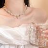 Ins Wind Pearl Necklace Design Collarbone Chain Love Pendant Jewelry
