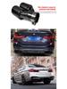 Convient pour BMW Série 5 G30 2018-2022: Échappement Quad M5, Silencieux et Sorties d'Échappement en Acier Inoxydable Chrome Noir.