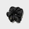 KINDERSALMON Seiden-Scrunchie Schwarz (L)