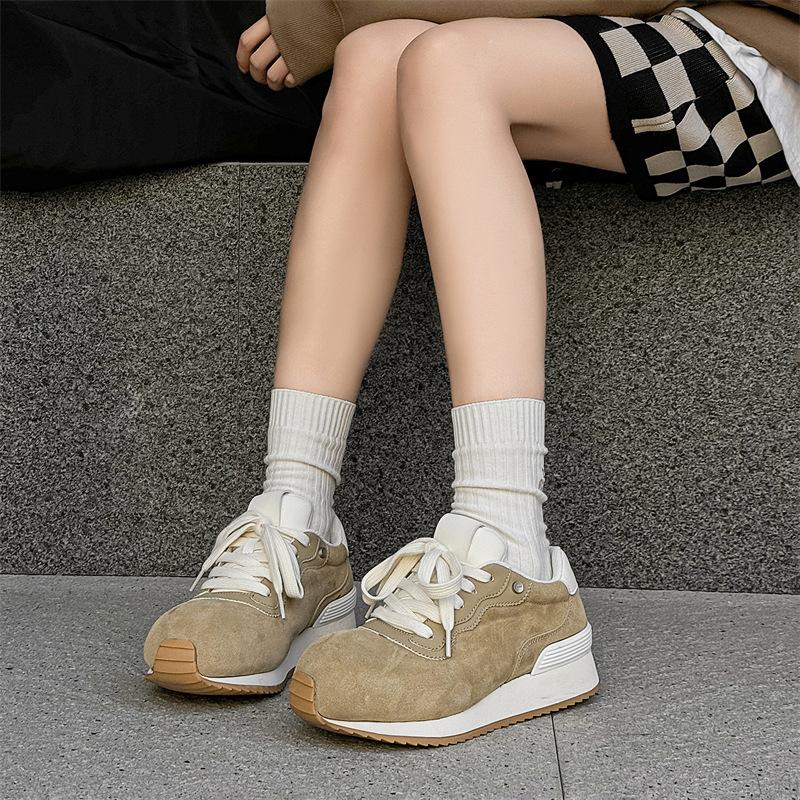 2024 Men's Versatile Trend Derby Sports Casual Shoes Fashion Couple Platform Height Increasing Sneakers 24719-J