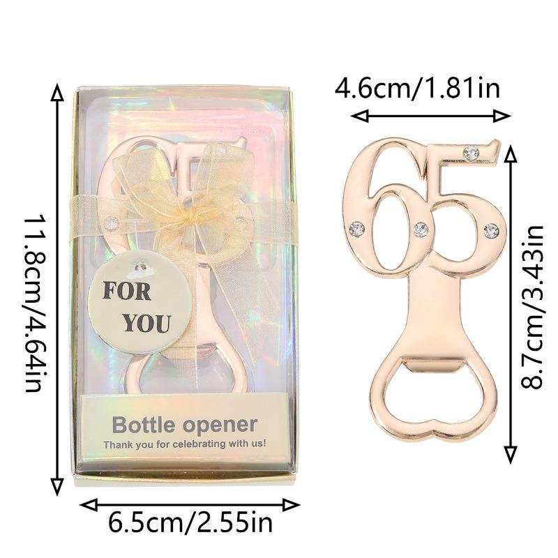 Digitaler Flaschenöffner, Bierflaschenöffner aus Zinklegierung, Kleine Geschenke für Hochzeits- und Geburtstagsfeiern