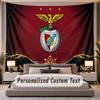 Tapisserie Murale Personnalisée avec Nom et Texte Benfica FC en Polyester pour Chambre à Coucher et Pièce